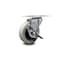 Service Caster 3 Inch Thermoplastic Rubber Wheel Top Plate Swivel Caster with Brake SCC SCC-05S310-TPRS-SLB-TP2 - alternate 1